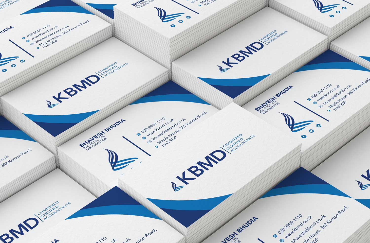 KBMD Chartered Accountants brand identity